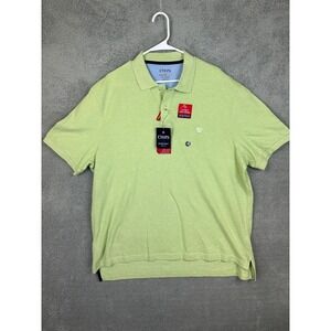 Chaps Polo Shirt Mens XXL Meadow Green Birdseye Pique New